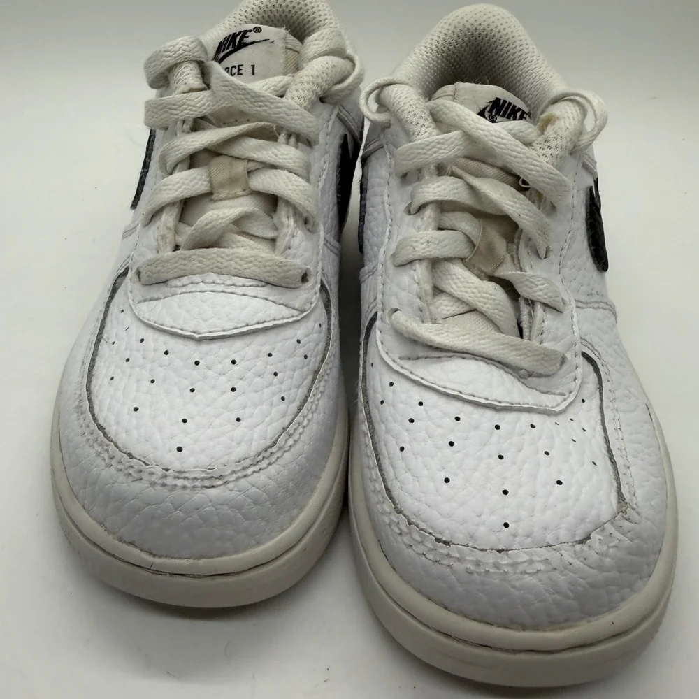 Nike Air Force 1 Low Toddler Shoes White Black Cz1691 100 Size 9c Sneakers Child